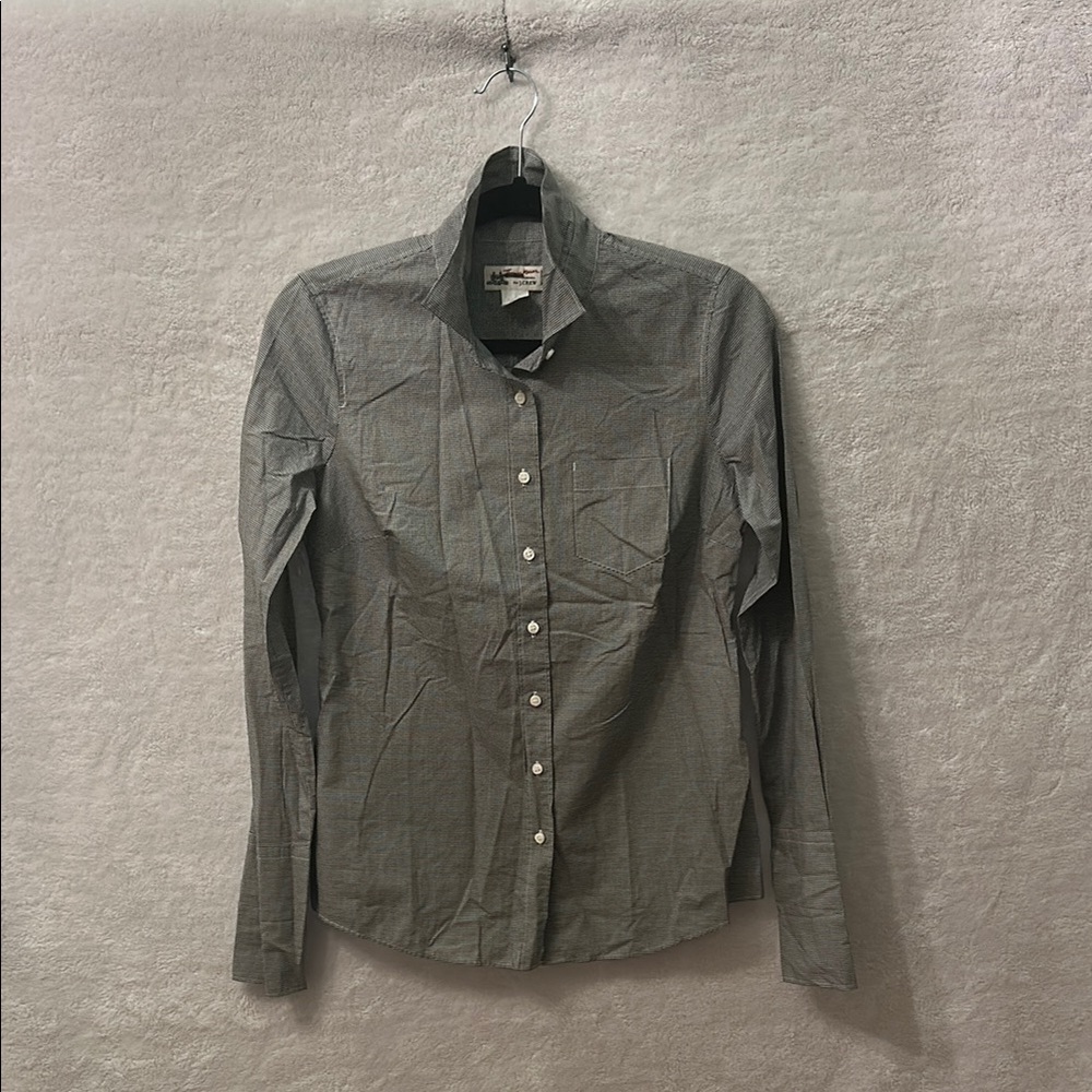 J. Crew Gray Tailored Button Down Shirt